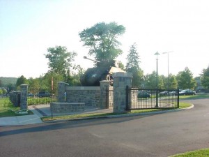 Perimeter fence at the West Point Military Academy