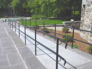 Wrought iron railings for Pingree School, South Hamilton, MA