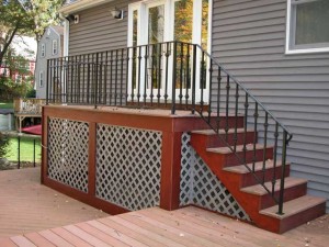 Wrought iron railings