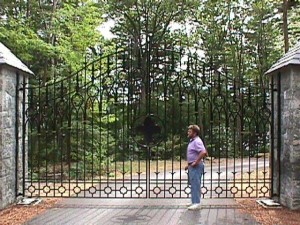 Wrought Iron Gate at Private Residence