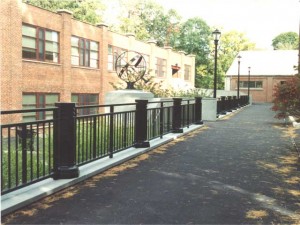Wrought Iron Fence around the computer center at Vassar College, Poughkeepsie NY.