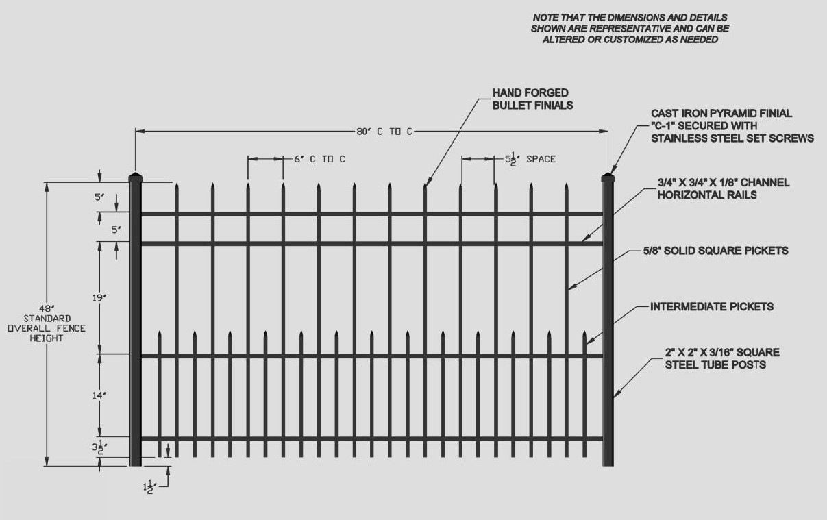 Wrought Iron Fence Design Details Cassidy Bros. Inc.