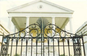 Wrought Iron Garden Gate Private Residence