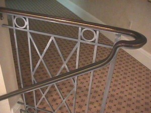 Wrought iron railings Waterjet carving
